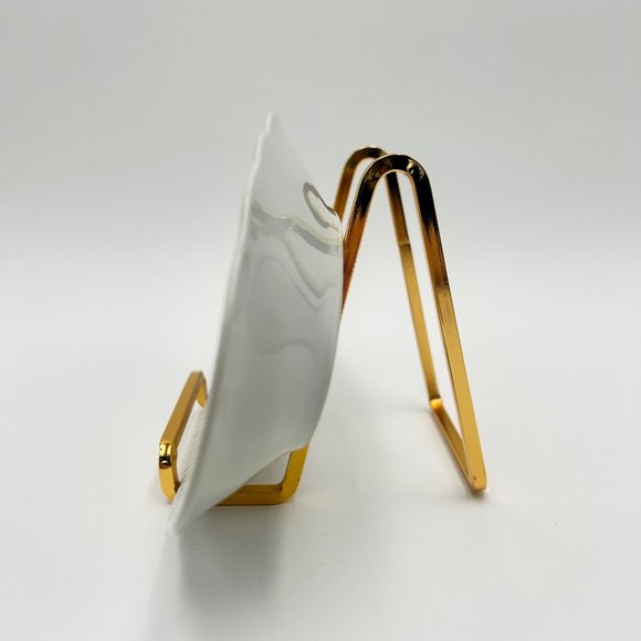 VTG Limoges France White Porcelain Oval Dish With Gold Trim, Elegant Table Decor - Picture 3 of 11